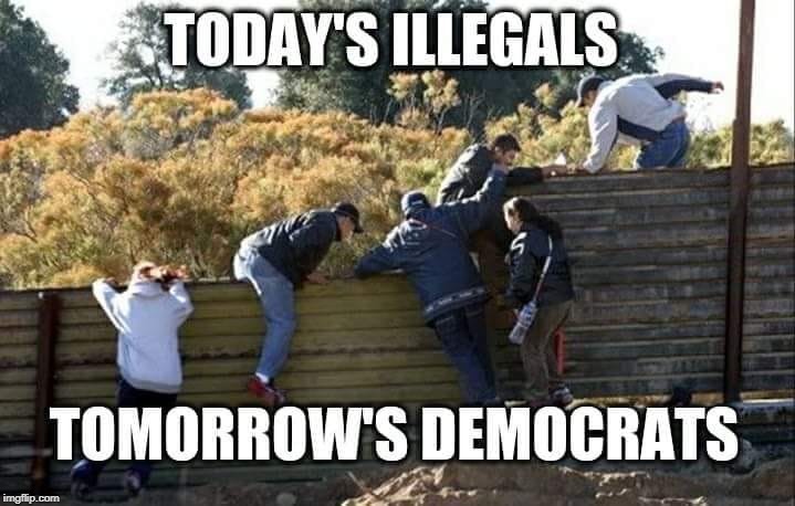 They don't care about keeping families together, they want open borders... | TODAY'S ILLEGALS; TOMORROW'S DEMOCRATS | image tagged in illegal immigrants,open borders,voter fraud,trump immigration policy,memes | made w/ Imgflip meme maker