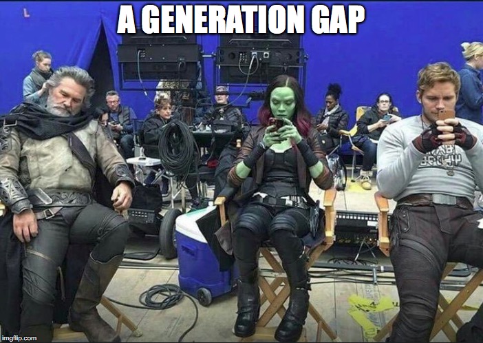 A Generation Gap | A GENERATION GAP | image tagged in memes,funny,funny memes,marvel,too funny,millennials | made w/ Imgflip meme maker