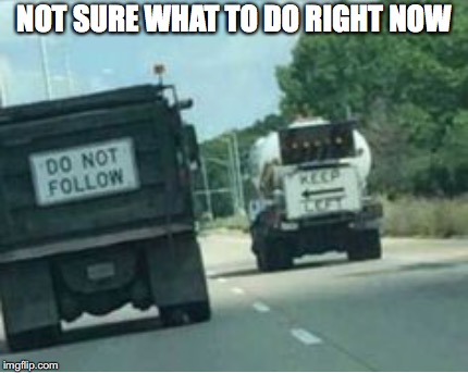 Tough road choices  | NOT SURE WHAT TO DO RIGHT NOW | image tagged in memes,funny,funny memes,too funny,road,funny picture | made w/ Imgflip meme maker