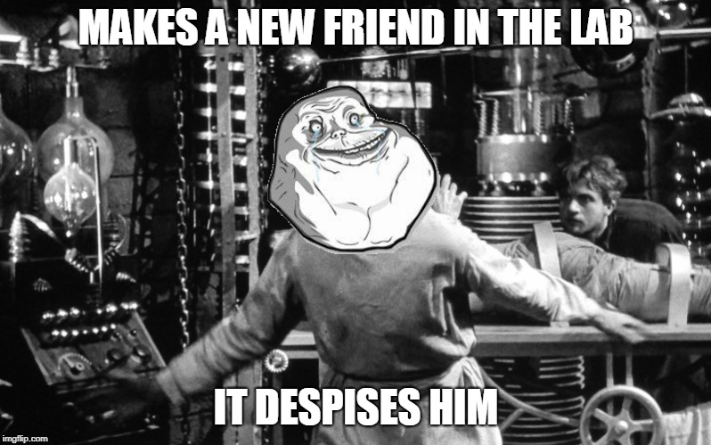 MAKES A NEW FRIEND IN THE LAB IT DESPISES HIM | made w/ Imgflip meme maker
