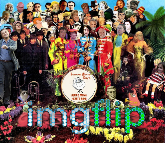 image tagged in bad album cover threw a few easter eggs in for you,bad album art,sgt pepper's lonely hearts club band parody | made w/ Imgflip meme maker