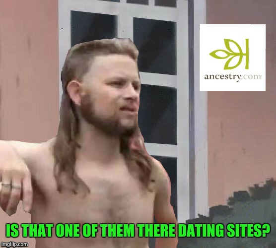 Thanks to the user who made this blank template  | IS THAT ONE OF THEM THERE DATING SITES? | image tagged in memes,funny,is this a pigeon,ancestrycom,redneck,incest | made w/ Imgflip meme maker