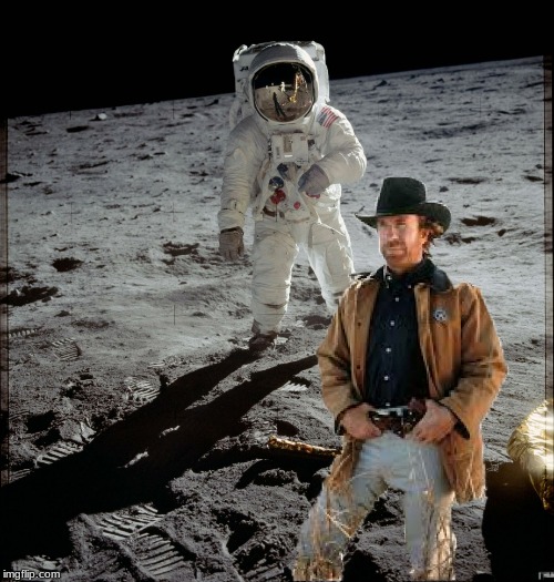 image tagged in chuck norris moon | made w/ Imgflip meme maker