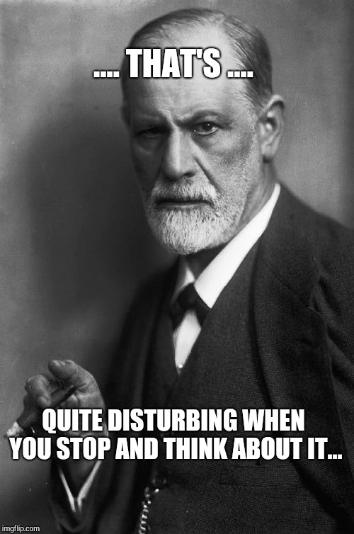 .... THAT'S .... QUITE DISTURBING WHEN YOU STOP AND THINK ABOUT IT... | image tagged in memes,sigmund freud | made w/ Imgflip meme maker