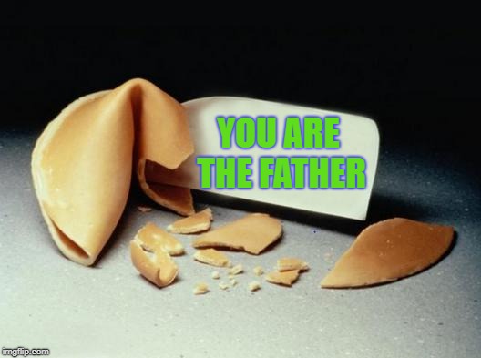 Meanwhile, on the Jerry Springer Show... | YOU ARE THE FATHER | image tagged in fortune cookie,you are the father,funny,funny memes,funny meme,memes | made w/ Imgflip meme maker