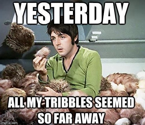 Remember when the Beatles did Star Trek? | image tagged in memes,the beatles,paul mccartney,captain kirk,star trek,funny | made w/ Imgflip meme maker