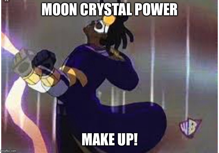 Sailor Shock? Sailor Static? Static Moon? | MOON CRYSTAL POWER; MAKE UP! | image tagged in sailor moon,static,dank memes | made w/ Imgflip meme maker