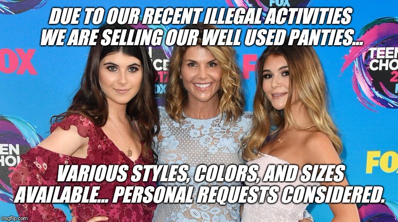Contact "hanesherway" for details !! | DUE TO OUR RECENT ILLEGAL ACTIVITIES WE ARE SELLING OUR WELL USED PANTIES... VARIOUS STYLES, COLORS, AND SIZES AVAILABLE... PERSONAL REQUESTS CONSIDERED. | image tagged in hot,hollywood,girls,love,panties | made w/ Imgflip meme maker