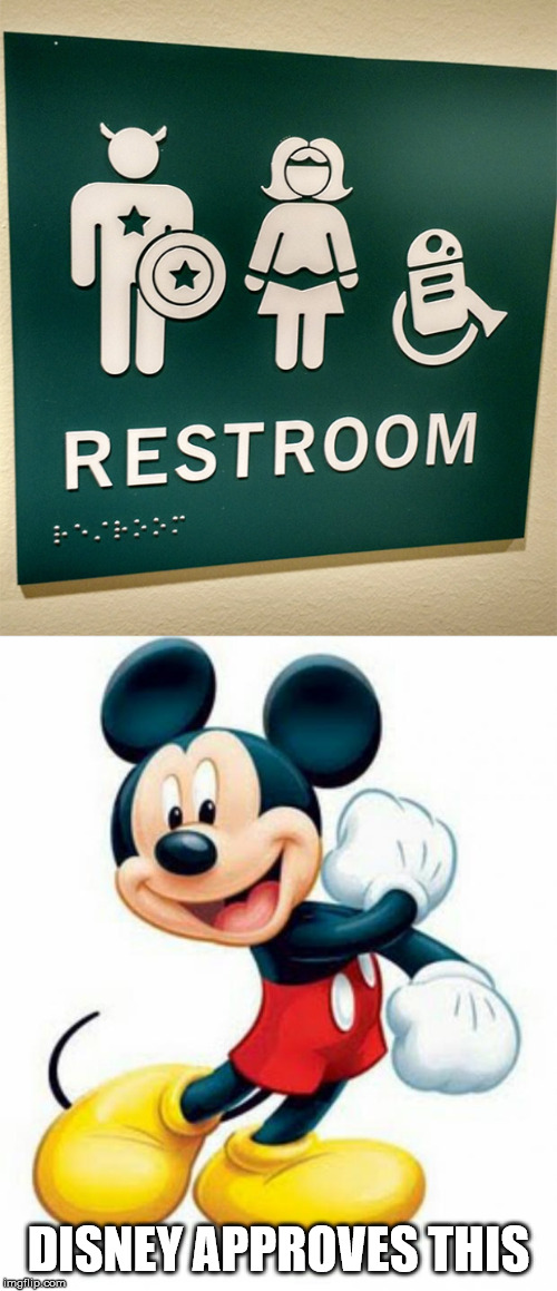 i think this Could be  a Good meme Idea | DISNEY APPROVES THIS | image tagged in mickey mouse,disney,bathroom,marvel,star wars,memes | made w/ Imgflip meme maker
