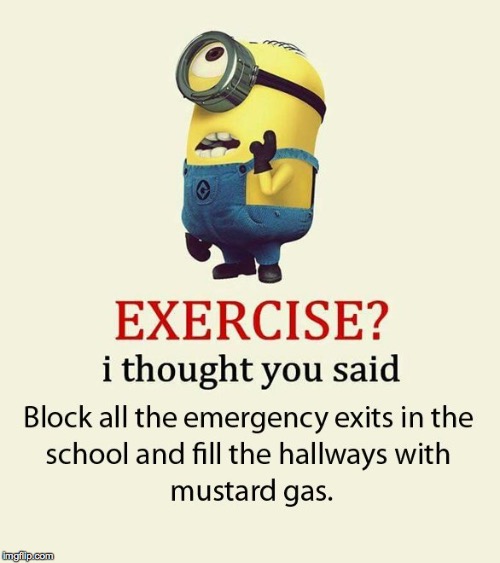 my mom posted this on Facebook because she thought mustard gas was a normal stink bomb. oof | image tagged in mustard gas,terrorism,facebook,facebook mom,minion,exercise | made w/ Imgflip meme maker