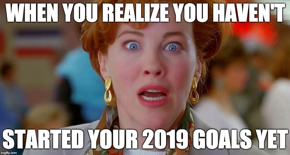 Home Alone We Forgot Kevin | WHEN YOU REALIZE YOU HAVEN'T; STARTED YOUR 2019 GOALS YET | image tagged in home alone we forgot kevin | made w/ Imgflip meme maker