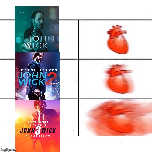 My heart is gonna go berzerk when the 4th one comes out | WHEN YOU’VE HAD YOUR HAND UP FOR20 MINUTES AND THE TEACHER DOESN’T PICK YOU | image tagged in my heart,john wick | made w/ Imgflip meme maker