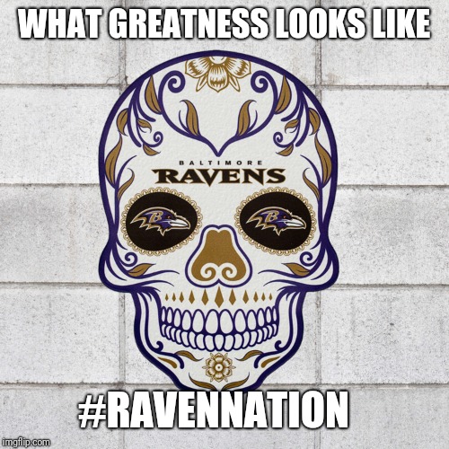 Baltimore | WHAT GREATNESS LOOKS LIKE; #RAVENNATION | image tagged in football | made w/ Imgflip meme maker