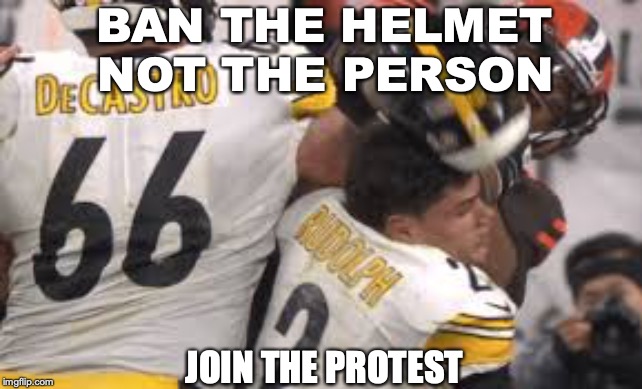 Join The Concussion Discussion | BAN THE HELMET; NOT THE PERSON; JOIN THE PROTEST | image tagged in dark helmet,football,brain,injury,concussion,nfl football | made w/ Imgflip meme maker