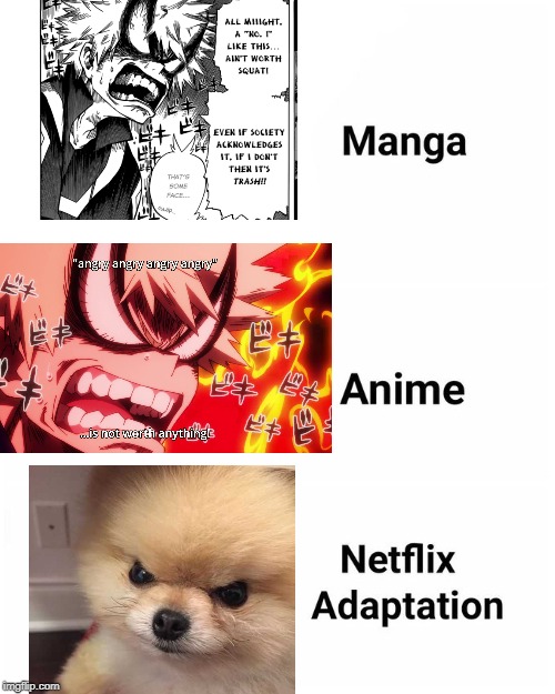 Anime Angry Face Memes - Imgflip