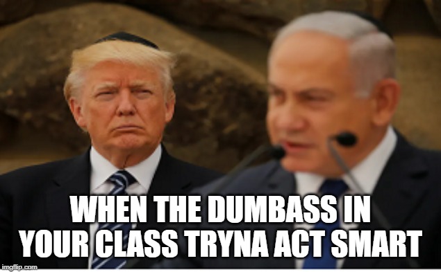 WHEN THE DUMBASS IN YOUR CLASS TRYNA ACT SMART | image tagged in trump 2016 | made w/ Imgflip meme maker