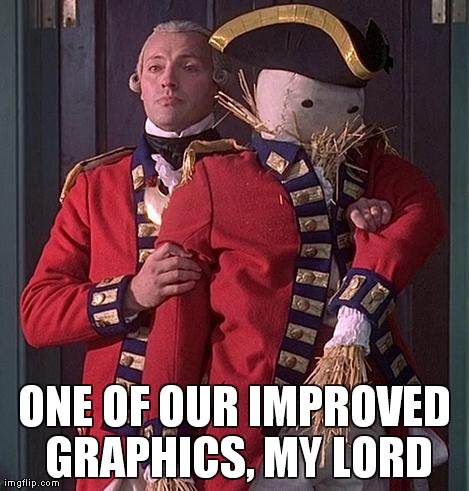 ONE OF OUR IMPROVED GRAPHICS, MY LORD | image tagged in gfx | made w/ Imgflip meme maker