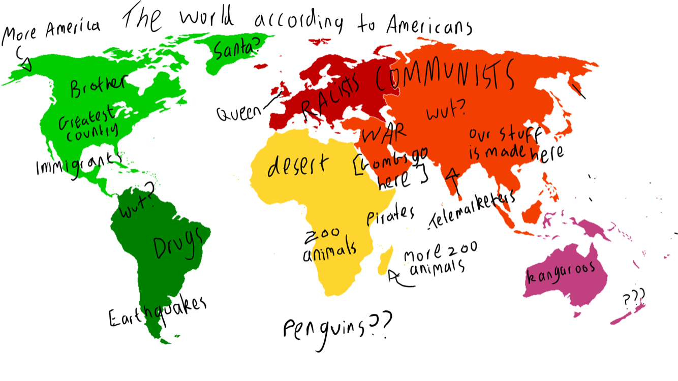 High Quality America According to Americans Blank Meme Template