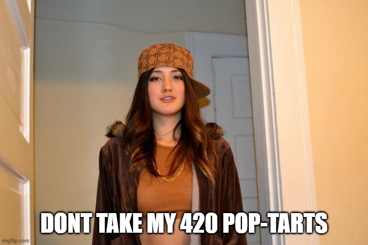 DONT TAKE MY 420 POP-TARTS | image tagged in scumbag stephanie | made w/ Imgflip meme maker