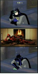 Batman and Deadpool Meme Template