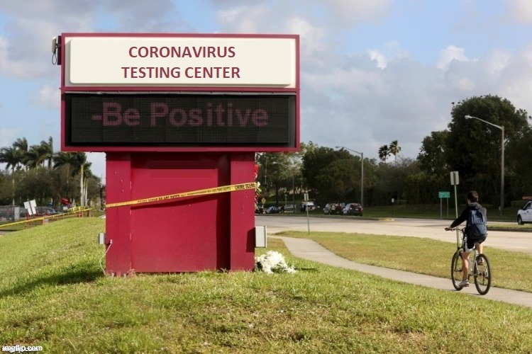 Coronavirus Testing Center | image tagged in coronavirus,quarantine,stay positive,covid19 | made w/ Imgflip meme maker