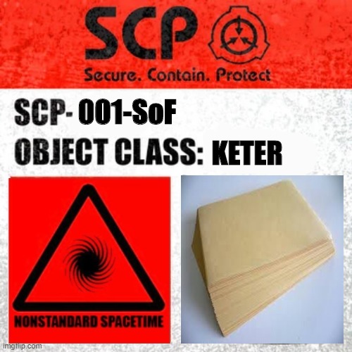 SCP Label Template: Keter - Imgflip