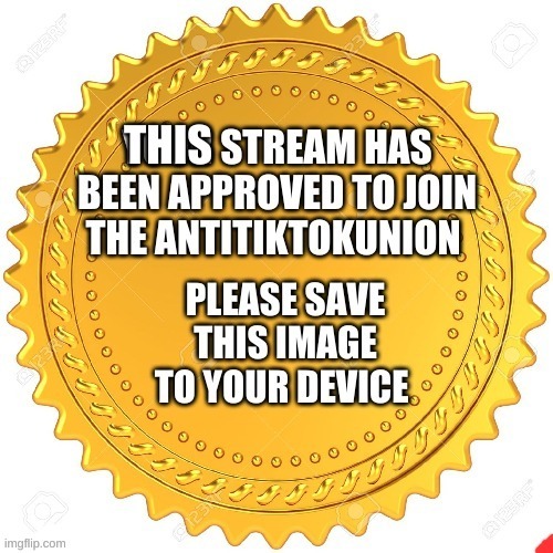 we are now allies with the anti tiktok union | image tagged in e | made w/ Imgflip meme maker