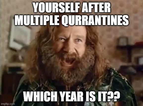 What Year Is It | YOURSELF AFTER MULTIPLE QURRANTINES; WHICH YEAR IS IT?? | image tagged in memes,what year is it | made w/ Imgflip meme maker