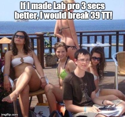 Priority Peter Meme | If I made Lab pro 3 secs better, I would break 39 TT!  | image tagged in memes,priority peter | made w/ Imgflip meme maker