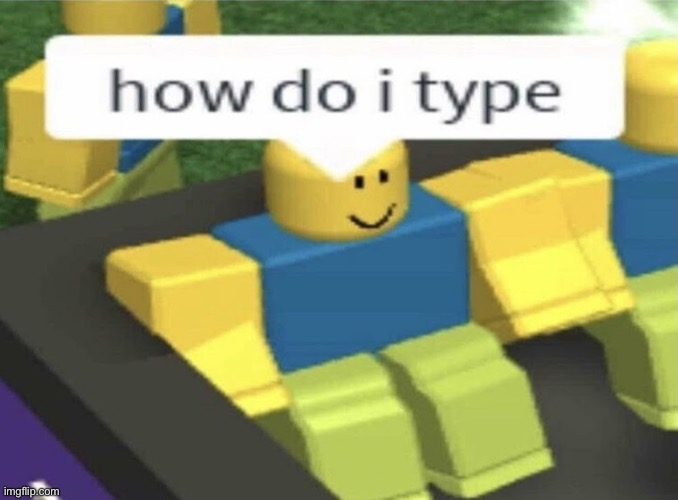 How do I type? | image tagged in roblox meme | made w/ Imgflip meme maker