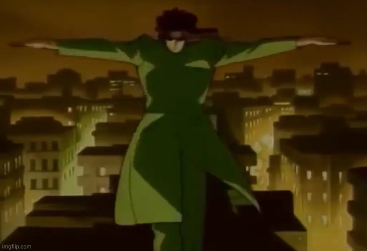 ? | image tagged in t-pose kakyoin | made w/ Imgflip meme maker