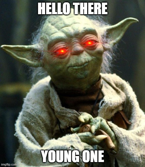 Star Wars Yoda | HELLO THERE; YOUNG ONE | image tagged in memes,star wars yoda | made w/ Imgflip meme maker