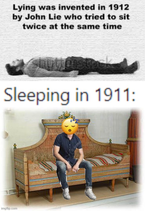 Sleeping in 1911 | image tagged in sleeping,1911 | made w/ Imgflip meme maker