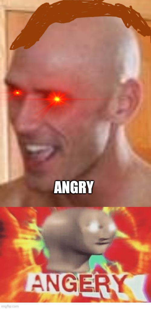 ANGRY | image tagged in jonny sins,meme man angery | made w/ Imgflip meme maker