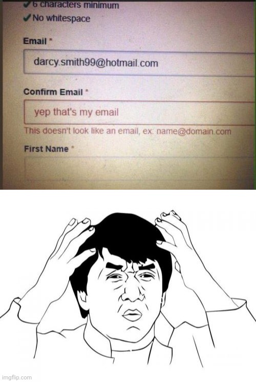 Having a hotmail be like... | image tagged in memes,jackie chan wtf,emails,funny,you had one job,funny memes | made w/ Imgflip meme maker