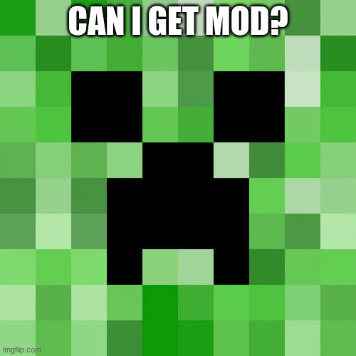 Scumbag Minecraft | CAN I GET MOD? | image tagged in memes,scumbag minecraft | made w/ Imgflip meme maker