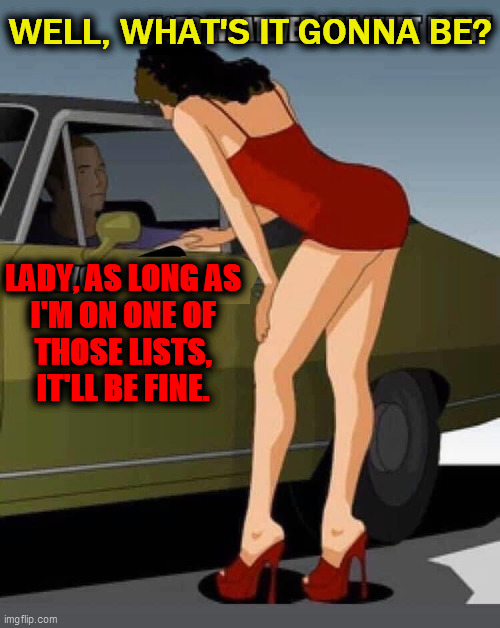 50 dollars | WELL, WHAT'S IT GONNA BE? LADY, AS LONG AS
I'M ON ONE OF
THOSE LISTS, IT'LL BE FINE. | image tagged in 50 dollars | made w/ Imgflip meme maker