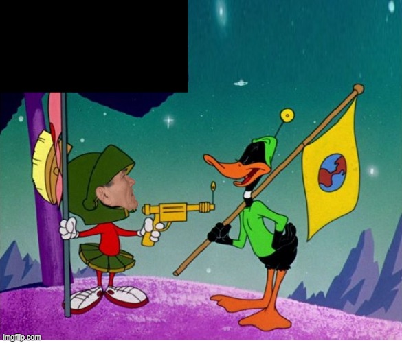 kewlew as marvin the martian | image tagged in kewlew,marvin the martian,daffy duck | made w/ Imgflip meme maker