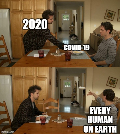 lol I wish | 2020; COVID-19; EVERY HUMAN ON EARTH | image tagged in plate toss,2020 sucks,kamala harris,sucks | made w/ Imgflip meme maker