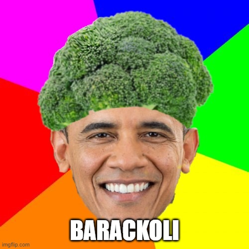 BARACKOLI | BARACKOLI | image tagged in barack obama | made w/ Imgflip meme maker