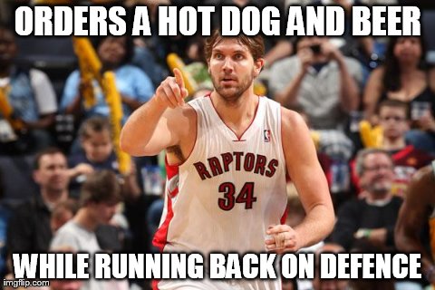 ORDERS A HOT DOG AND BEER WHILE RUNNING BACK ON DEFENCE | made w/ Imgflip meme maker