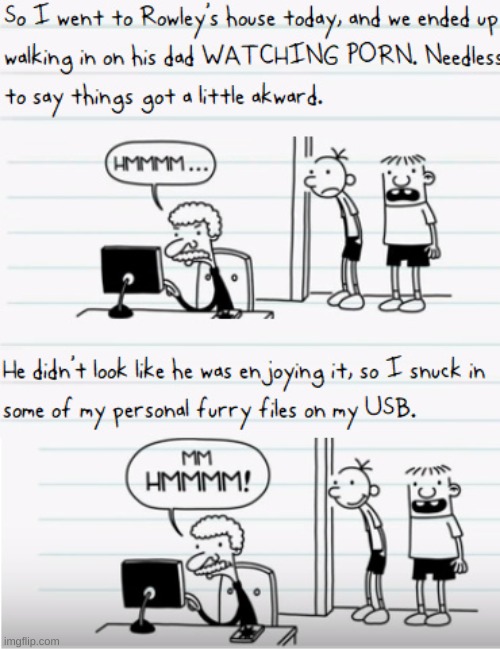 I don't remember this part of the book | image tagged in diary of a wimpy kid,porn | made w/ Imgflip meme maker