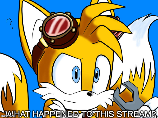 it's not active anymore ;-; | WHAT HAPPENED TO THIS STREAM? | image tagged in tails | made w/ Imgflip meme maker