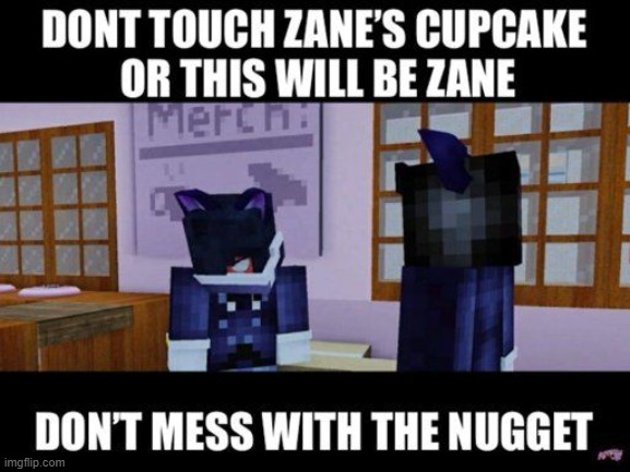 Nugget | image tagged in aphmau,zane,cupcakes | made w/ Imgflip meme maker