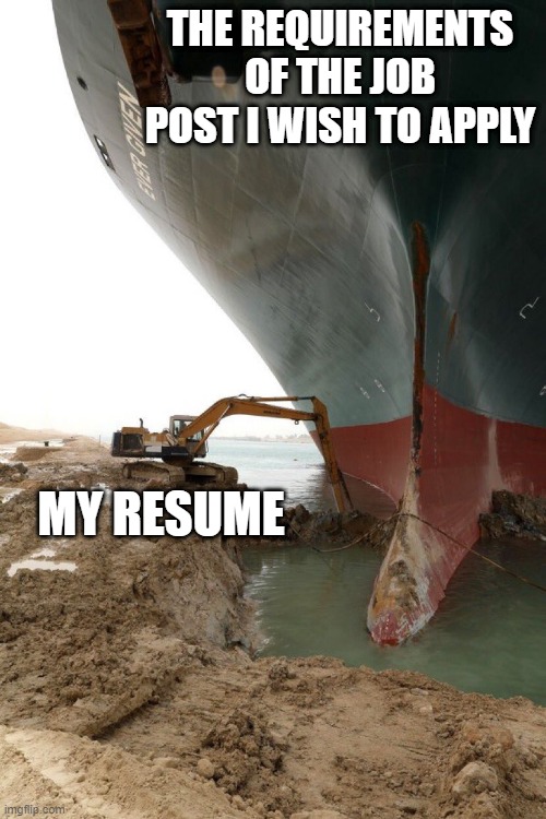 There was an attempt | THE REQUIREMENTS OF THE JOB POST I WISH TO APPLY; MY RESUME | image tagged in there was an attempt,jobs | made w/ Imgflip meme maker