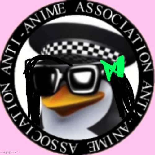 Anti-Anime Association seal | image tagged in anti-anime association seal,anime sucks | made w/ Imgflip meme maker