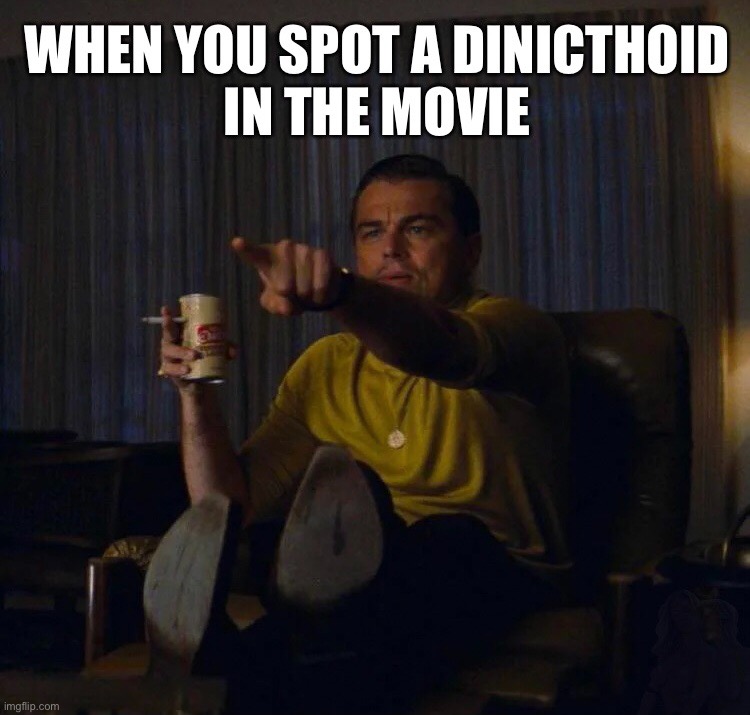 When you spot a dinicthoid in A1 | image tagged in avatar,pandora,science fiction,animals,aliens,leonardo dicaprio pointing | made w/ Imgflip meme maker