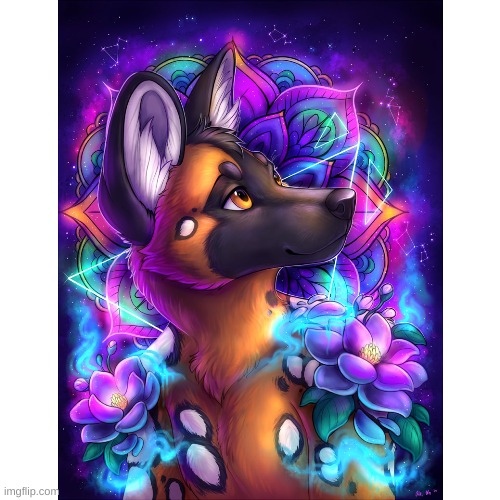 So pretty! | image tagged in furry,art | made w/ Imgflip meme maker