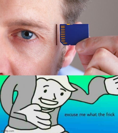 Ummmmmm | image tagged in excuse me what the frick,technology,people,head,slot | made w/ Imgflip meme maker
