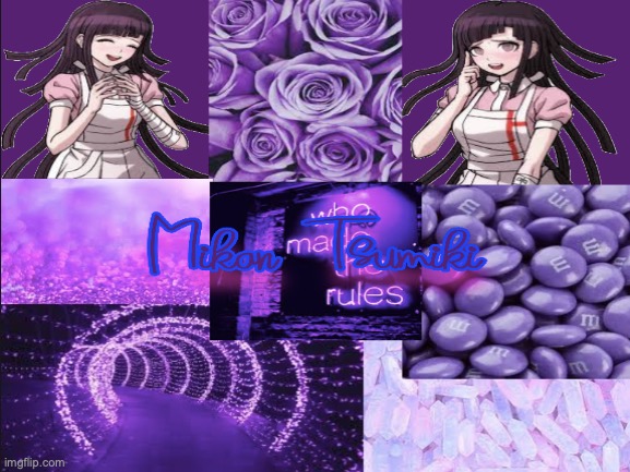 Mikan aesthetic | image tagged in perfection,love,purple | made w/ Imgflip meme maker